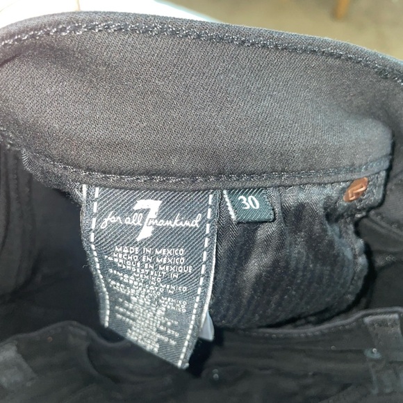 7 for all mankind black jeans - Picture 5 of 5